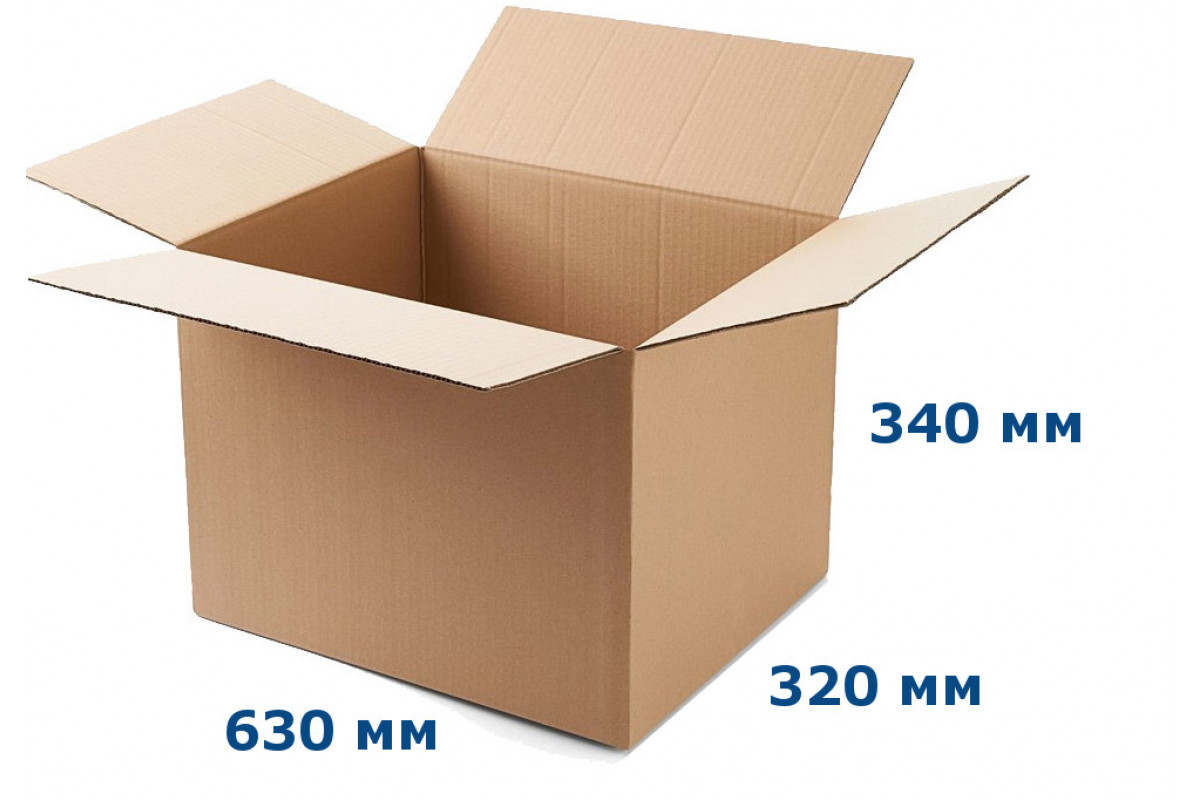 Картонная коробка 630x320x340